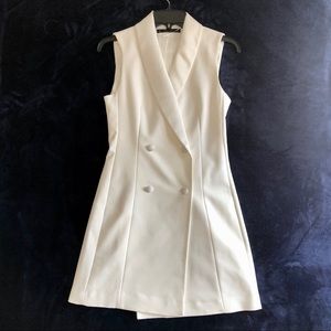 Zara White Blazer Dress